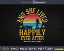 And She Lived Happily Ever After Camping Hiking Dog Lady