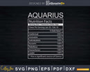 Aquarius Characteristics Nutritional Facts Svg Png Dxf