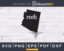 Arizona AZ Roots Home Native Map silhouette cricut cut