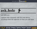 Askhole definition svg