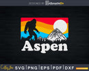 Aspen Colorado Bigfoot Mountains Svg Designs Cricut Cut