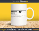 Aspiring Actor definition svg
