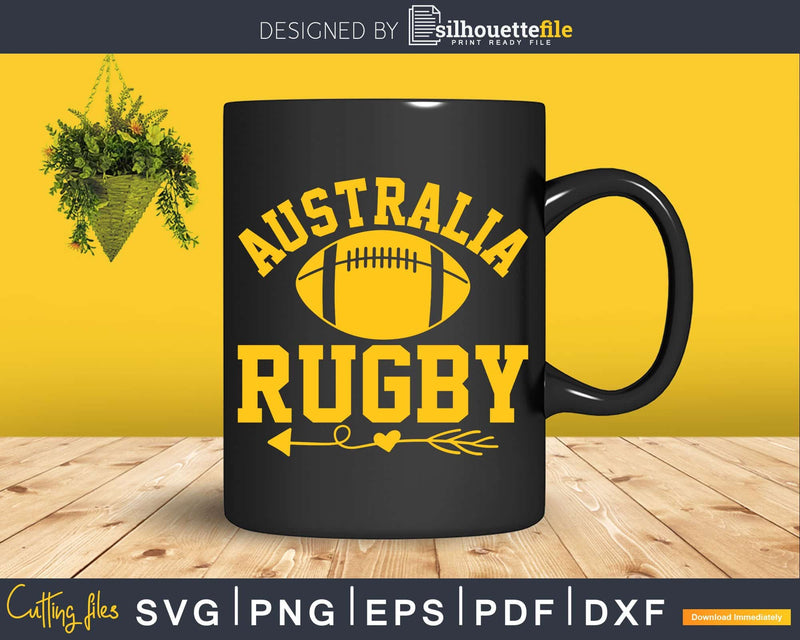 Australian Rugby Svg team supporter Cricut Cut File