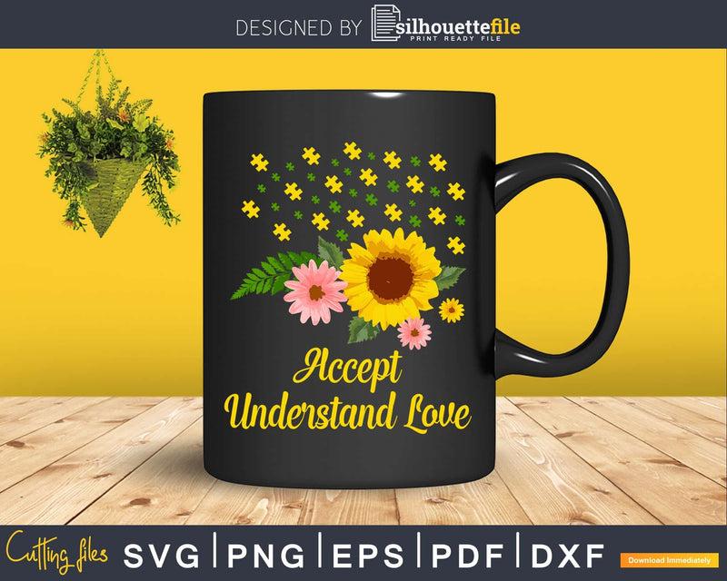 Autism Awareness Accept Understand Love Svg Dxf Png Files
