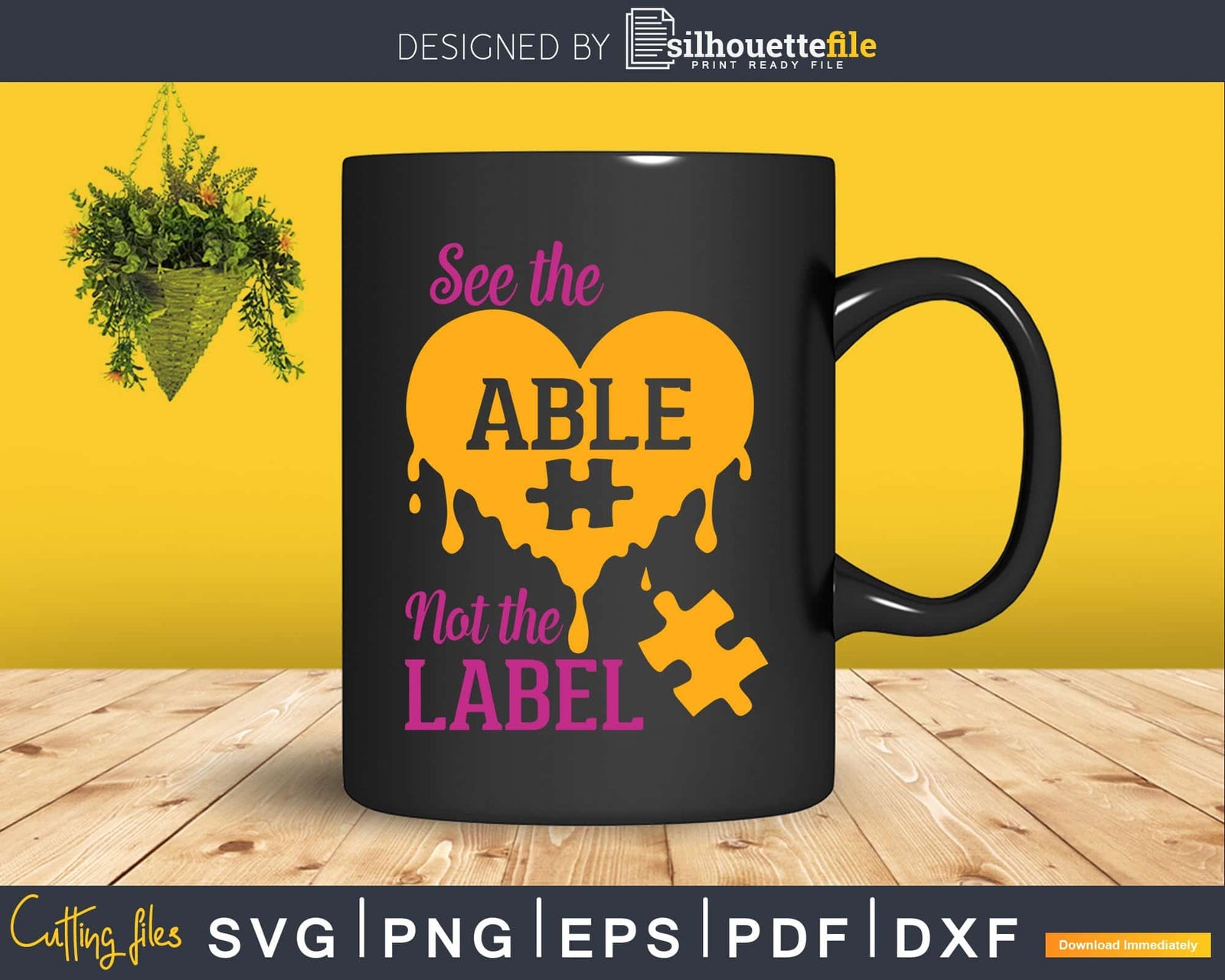 Autism Awareness See The Able Not the Label Svg Png Dxf Cricut Files ...