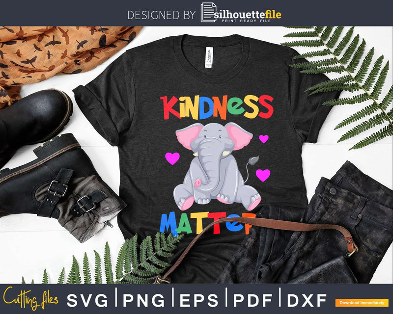 Autism Awareness Shirt Kindness Matters Svg Dxf Png Files