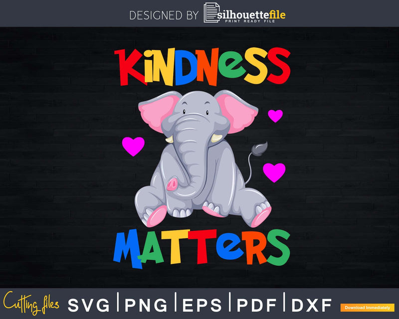 Autism Awareness Shirt Kindness Matters Svg Dxf Png Files