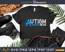 Autism Awareness T-shirt Superhero Svg Dxf Png Files