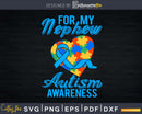 Autism Nephew Shirt For And Auntie Svg Dxf Png Files