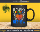 Autism Puzzle Heart I Love My Autistic Nephew Svg Dxf Png