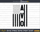 Avo USA Flag 4th Of July Svg Png T-shirt Design