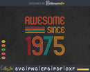 Awesome Since 1975 48th Birthday Retro
