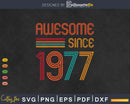 Awesome Since 1977 46th Birthday Retro
