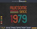 Awesome Since 1979 44th Birthday Retro