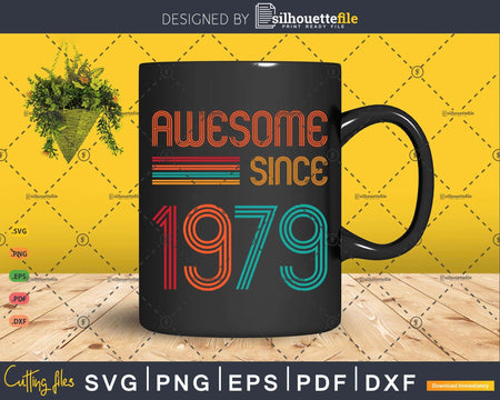 Awesome Since 1979 44th Birthday Retro