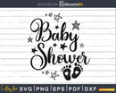 Baby shower svg png dxf Cutting files Cricut Cute designs