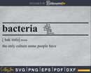 Bacteria Definition svg printable file