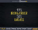 Badass Ironworker Svg Png Cricut File