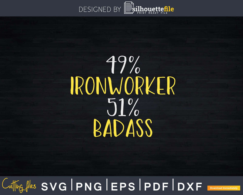 Badass Ironworker Svg Png Cricut File