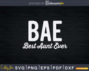 BAE Best Aunt Ever Funny Niece Nephew Family Vintage Svg