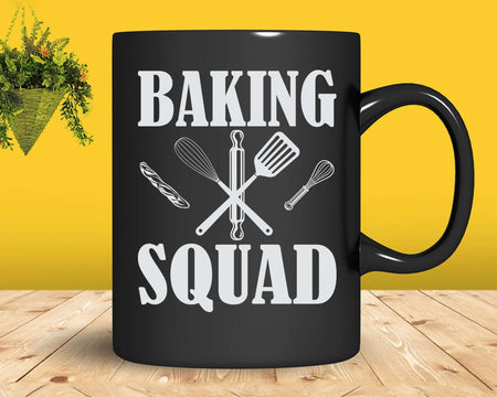 Baking Squad Pastry Funny Baker Cooking Chef Svg Png Cricut