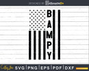 Bampy USA Flag 4th Of July Svg Png T-shirt Design