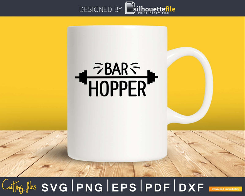 Bar Hopper svg design cricut printable cut files