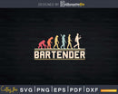 Bartender Human Evolution Funny Retro Svg Png Dxf Cricut