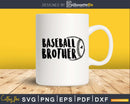 Baseball brother hand art svg png silhouette digital files