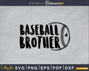 Baseball brother hand art svg png silhouette digital files