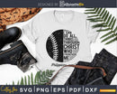 Baseball Christian Philippians 4:13 svg png dxf cutting