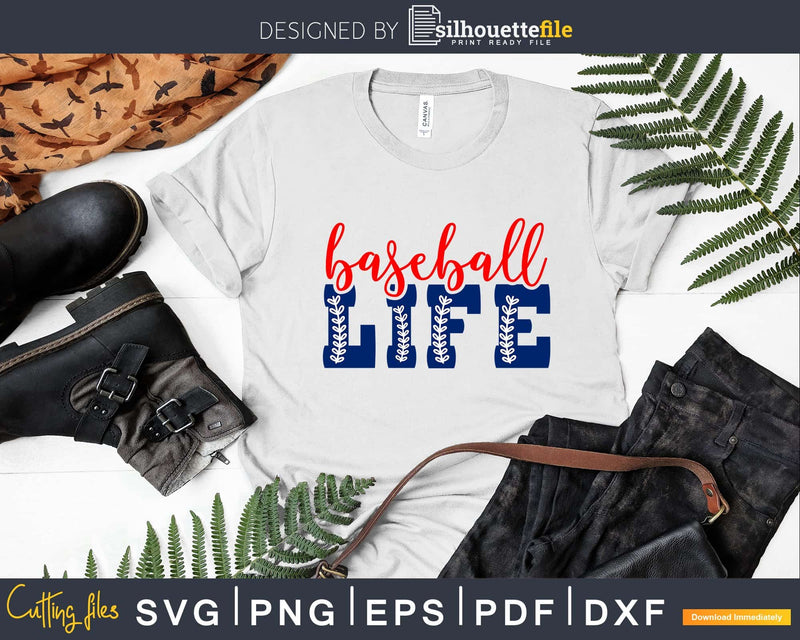 Baseball Life Svg cricut cut files