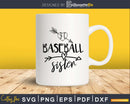 Baseball sister svg digital cutting files