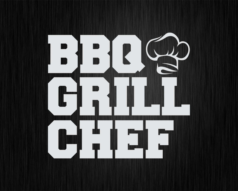 BBQ Grill Chef Funny Barbecue Cook Hat Svg Png Cricut Files