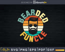 Bearded Funcle Vintage Birthday My Fun Uncle Svg Dxf Png