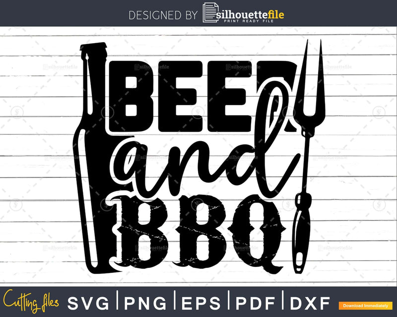 Beer and bbq Svg Shirt Design cricut cutting digital files