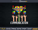 Behavior Is Communication Autism Awareness Svg Dxf Png