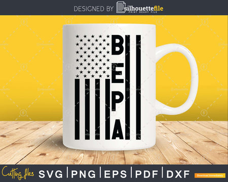 Bepa USA Flag 4th Of July Svg Png T-shirt Design