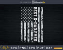 Best G-Dad Ever Vintage American Flag svg png dxf digital