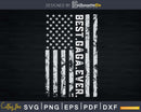 Best Gaga Ever Vintage American Flag svg craft cricut