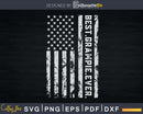 Best Grampie Ever Vintage American Flag svg png digital