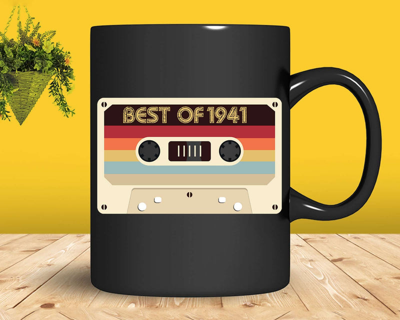 Best Of 1941 81st Birthday Gifts Cassette Tape Vintage Svg