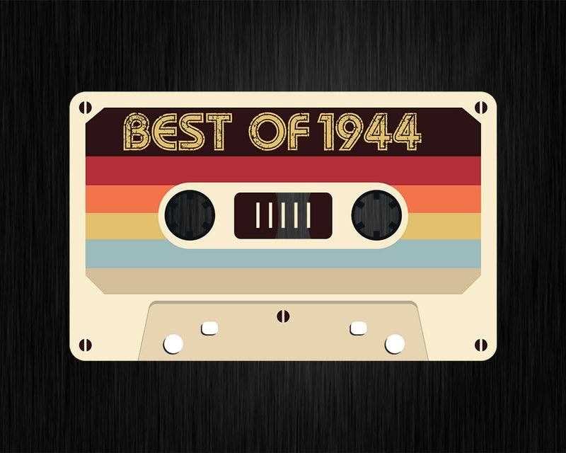Best Of 1944 78th Birthday Gifts Cassette Tape Vintage Svg