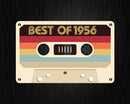 Best Of 1956 66th Birthday Gifts Cassette Tape Vintage Svg