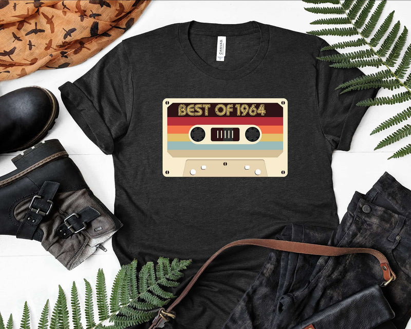 Best Of 1964 58th Birthday Gifts Cassette Tape Vintage Svg