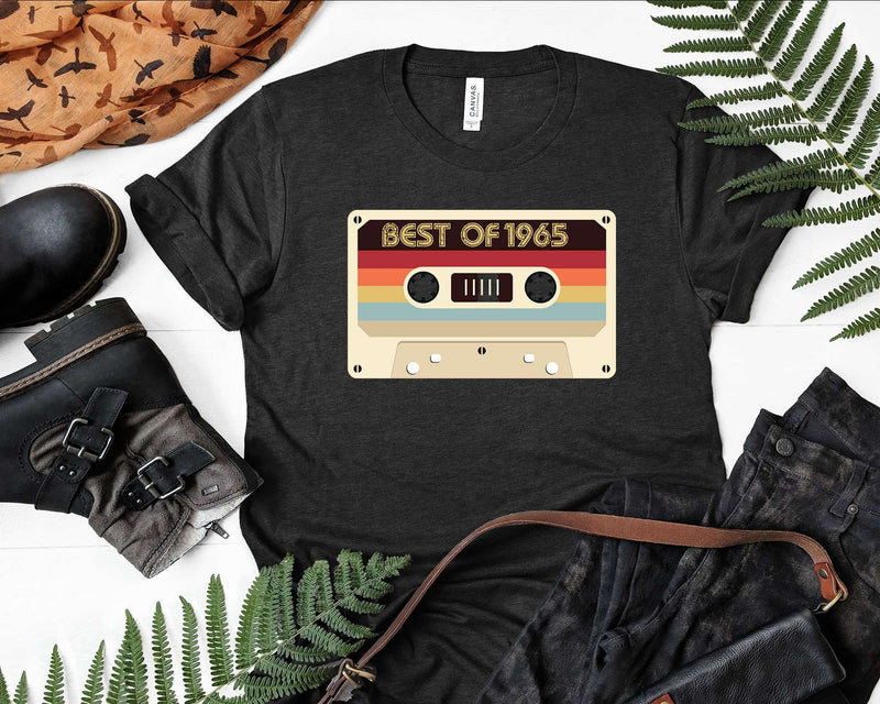 Best Of 1965 57th Birthday Gifts Cassette Tape Vintage Svg