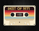 Best Of 1971 51st Birthday Gifts Cassette Tape Vintage Svg