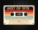 Best Of 1972 50th Birthday Gifts Cassette Tape Vintage Svg