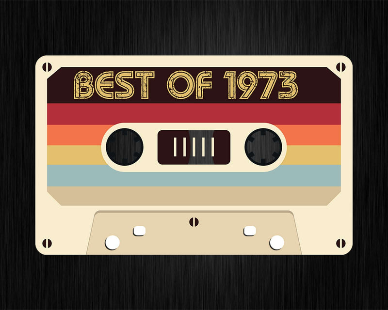 Best Of 1973 49th Birthday Gifts Cassette Tape Vintage Svg