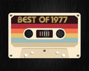Best Of 1977 49th Birthday Gifts Cassette Tape Vintage Svg